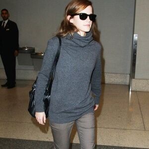 The Row Houndstooth Emma Watson Brown Pants Size 4